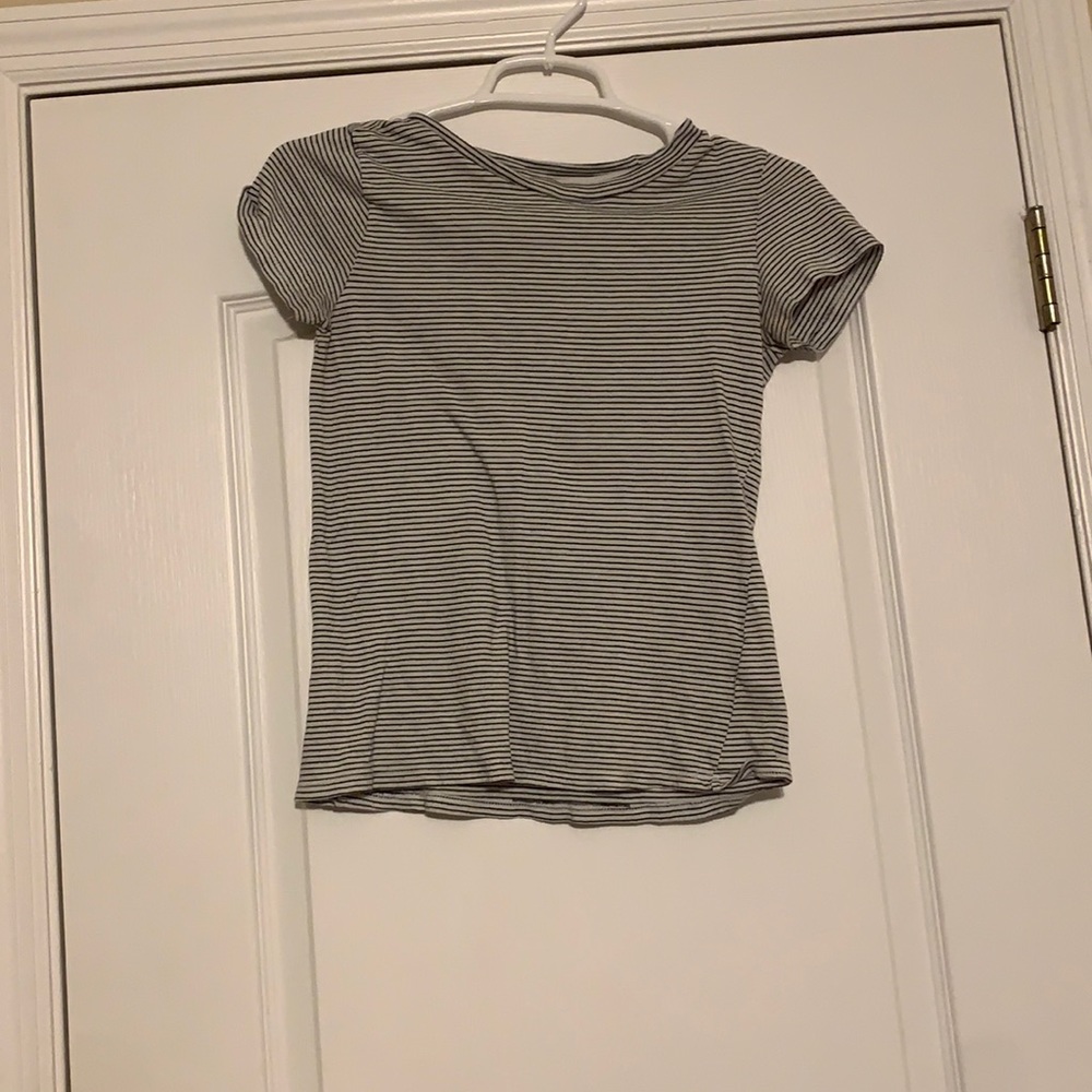 Black and white striped shirt